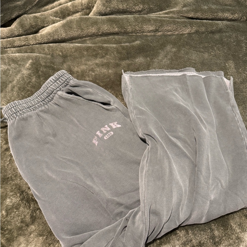 PINK olive green sweats